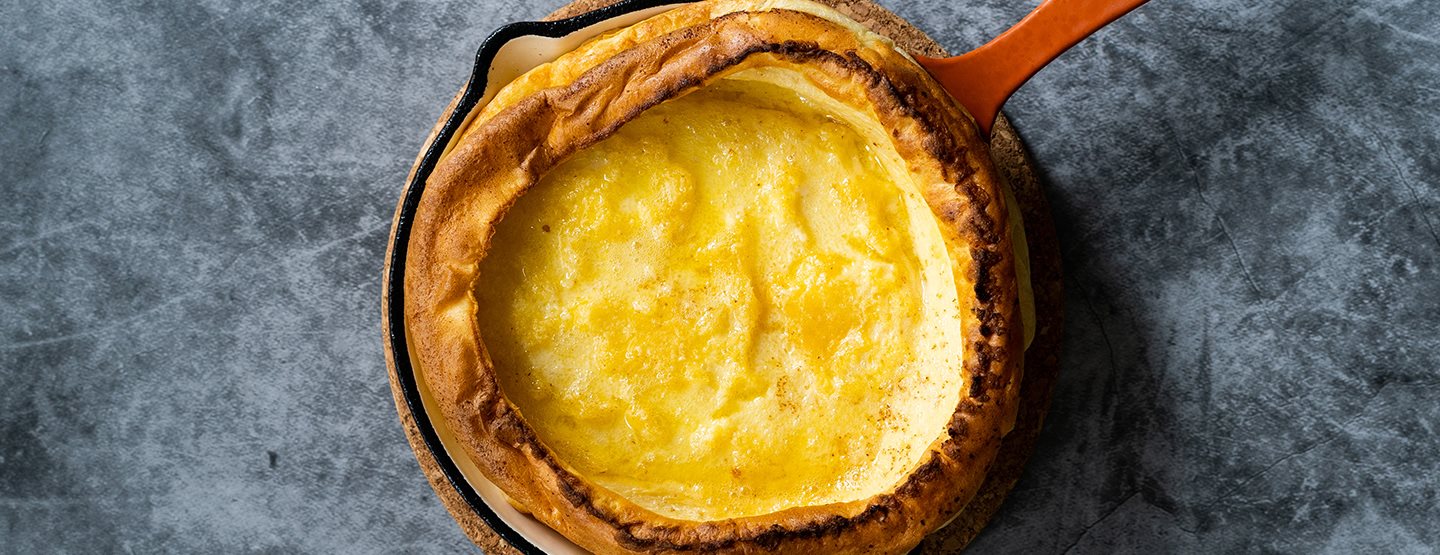 Slaná a nadýchaná: palacinka dutch baby s hubami