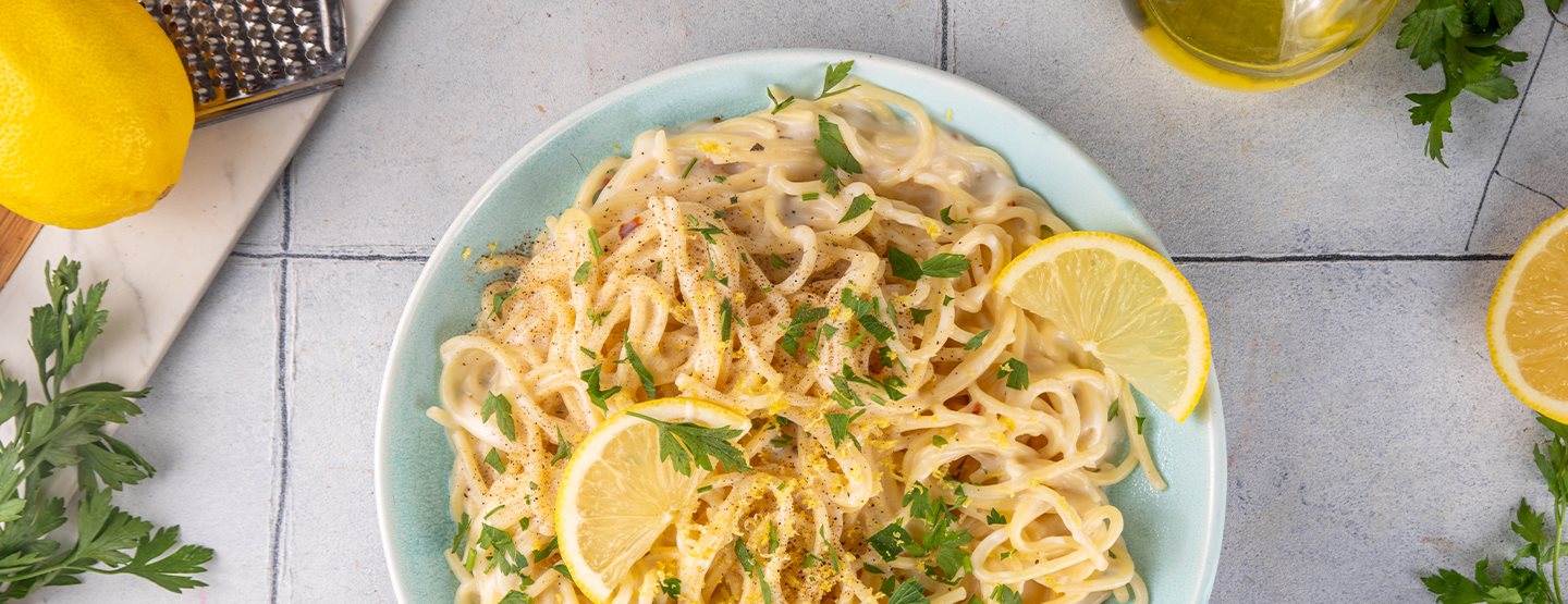 Letná klasika pre vegánov: Pasta al Limone s ovseným krémom
