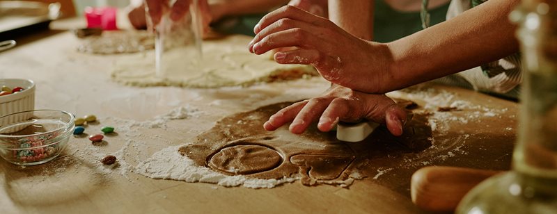 Vykrajované sušienky: jednoducho vkusná dekorácia