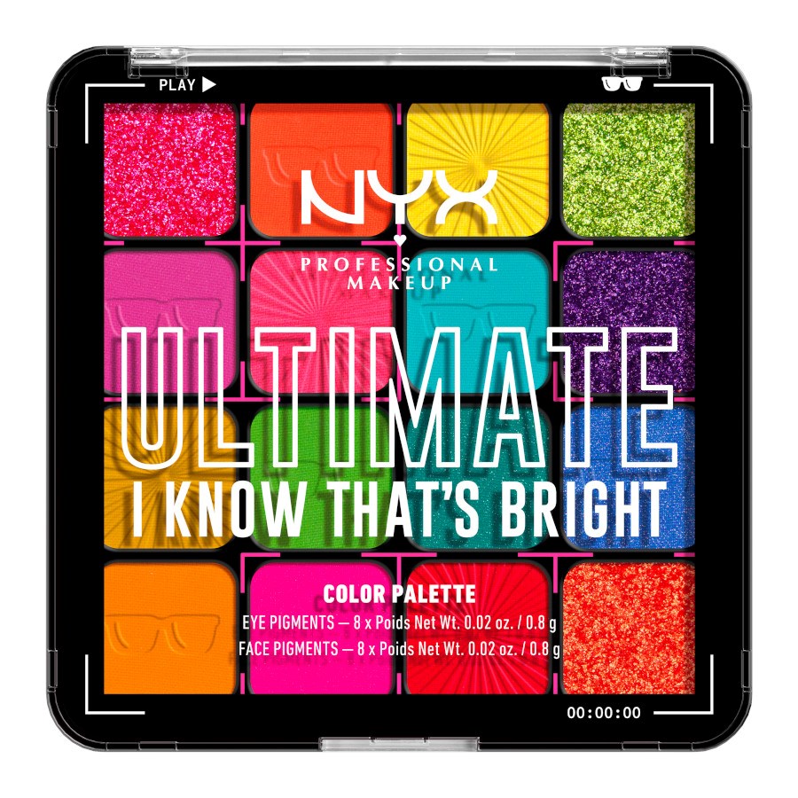 Paletka očných tieňov Ultimate - 04 I Know Thats Bright, 1 ks od NYX