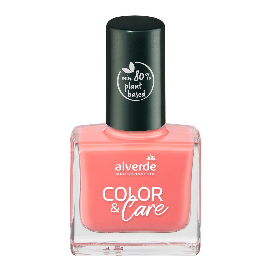 Lak na nechty Color & Care, 80 Peach Coral, 10 ml od alverde 