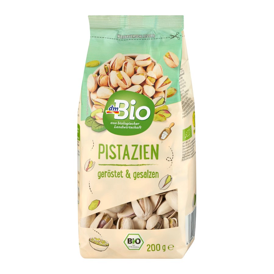 Pistácie - pražené, solené, 200 g od dmbio