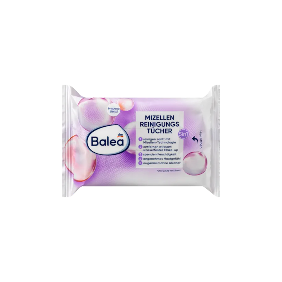 Čistiace micelárne utierky 5v1 od Balea